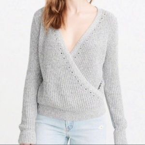 Abercrombie Wrap Front Sweater 